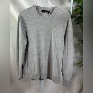 Theory Gray Crew Neck Sweatshirt